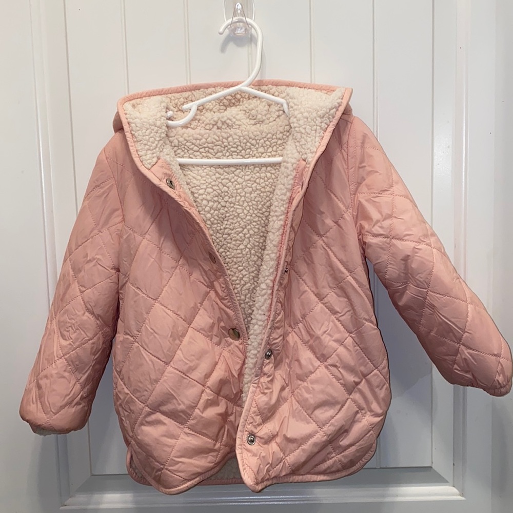 Toddler Girl Pink Old Navy puffer coat